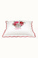 Strawberry Garden Embroidered Square Cushion - Red