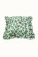 Marble Hearts Frill Detail Square Back Cushion - Green
