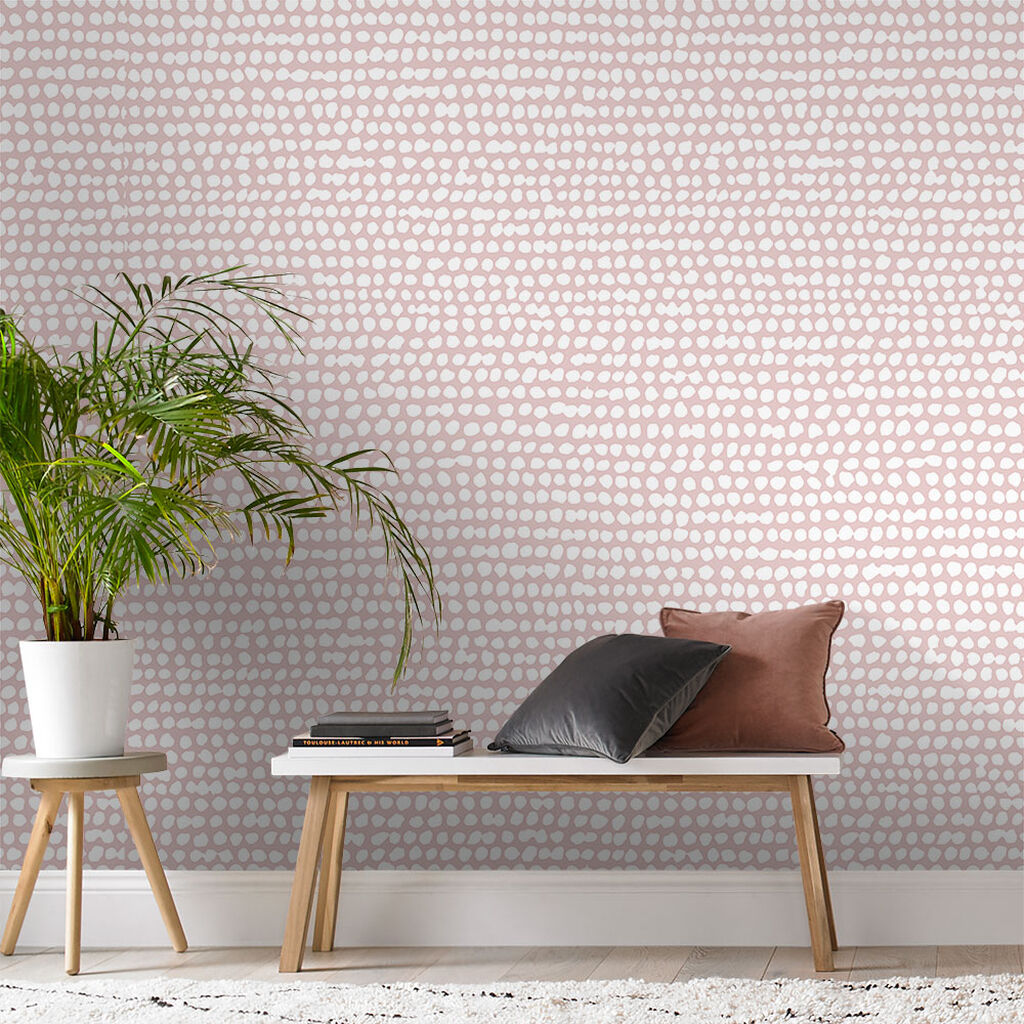 Dots Room Wallpaper - Pink