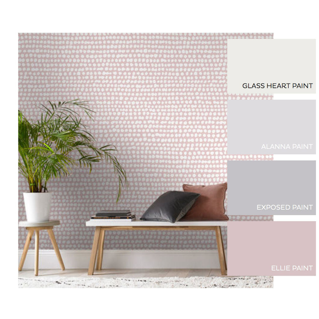 Dots Room Wallpaper 2 - Pink