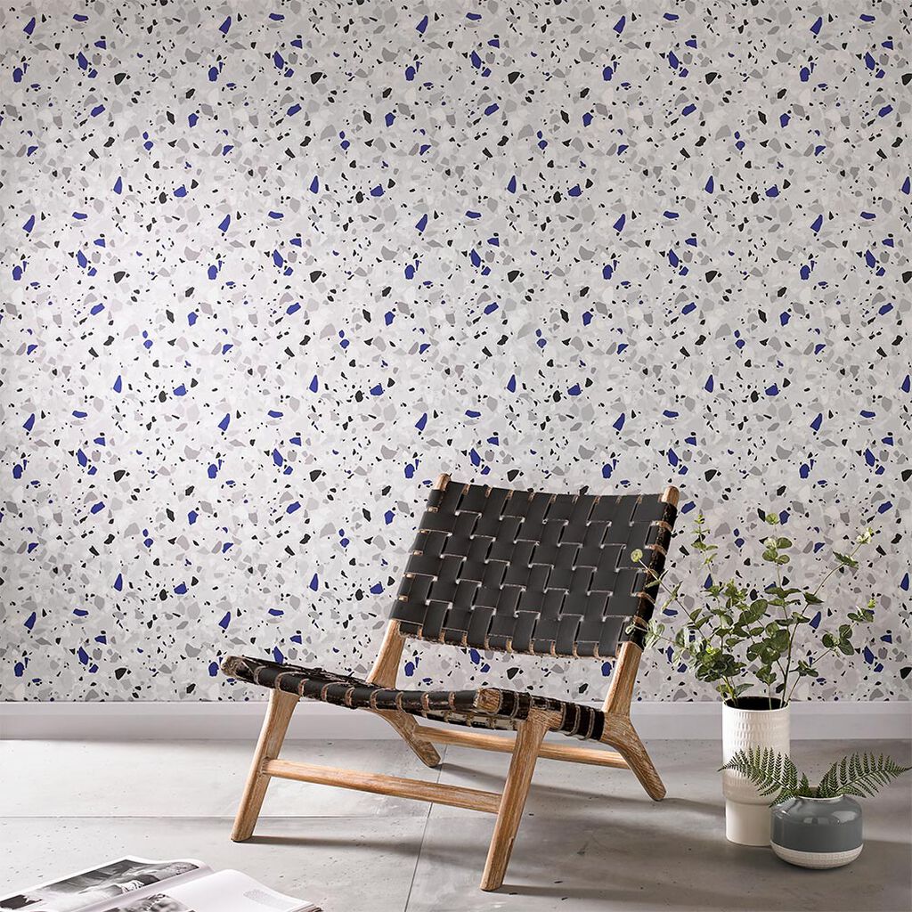 Terrazzo Room Wallpaper 2 - Blue