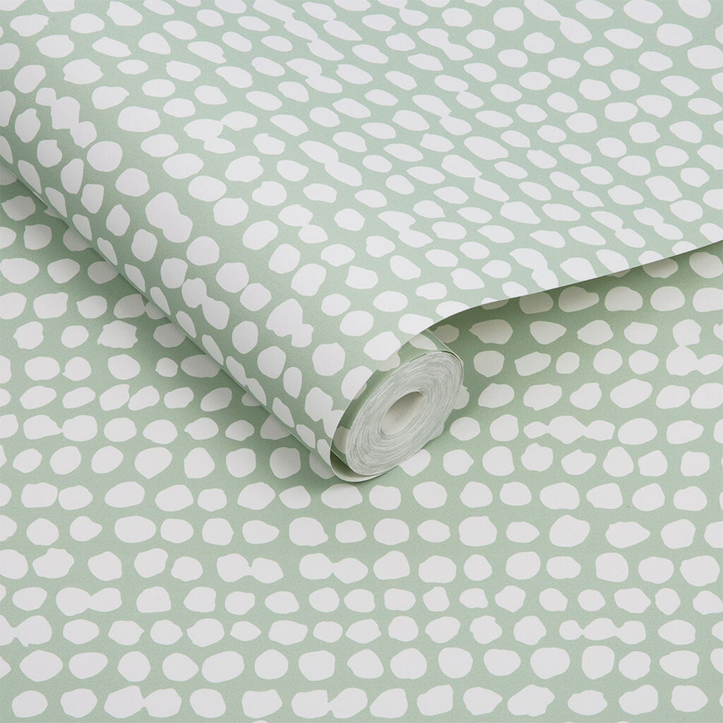 104537 - Dots Wallpaper - Green - Graham & Brown