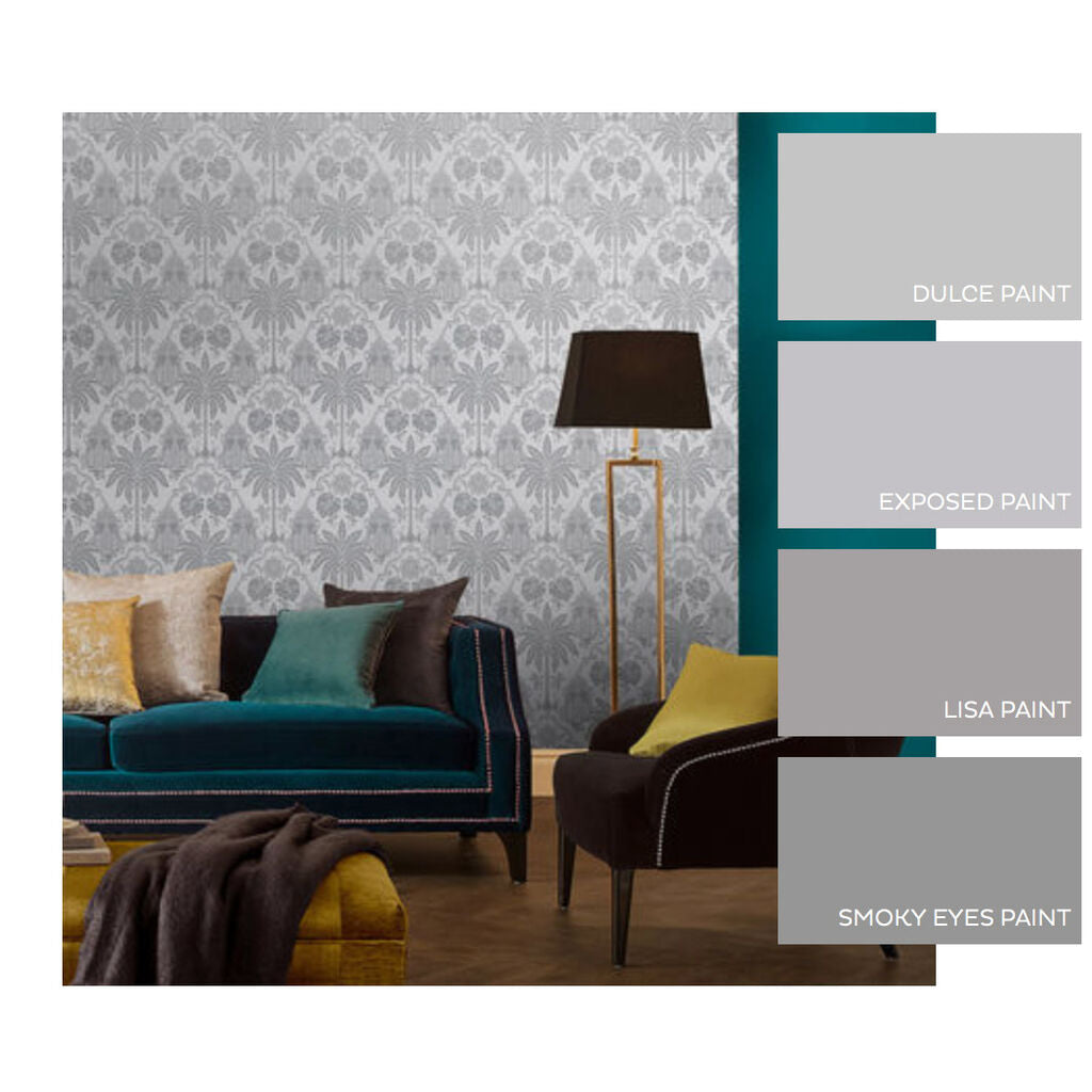 Imperial Room Wallpaper - Gray