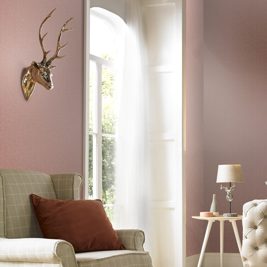 Knitted Texture Room Wallpaper 2 - Pink