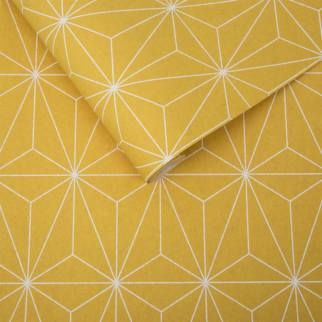 104741 - Prism Wallpaper - Yellow - Graham & Brown