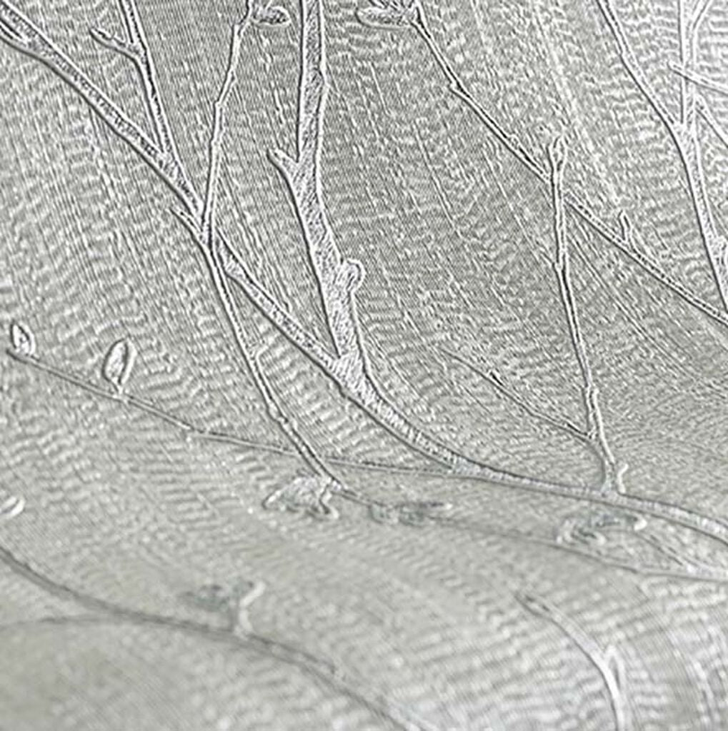 Water Silk Sprig Room Wallpaper 2 - Silver