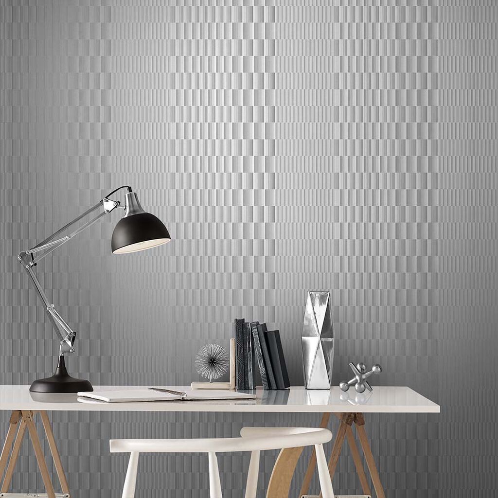 Symmetry Room Wallpaper 2 - Gray