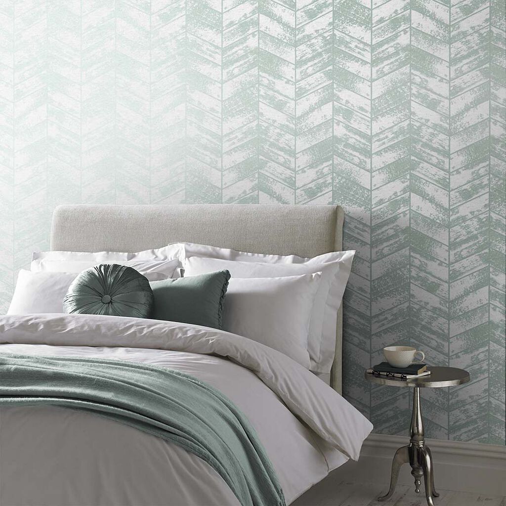 105124 - Insignia Wallpaper - Mint - Graham & Brown
