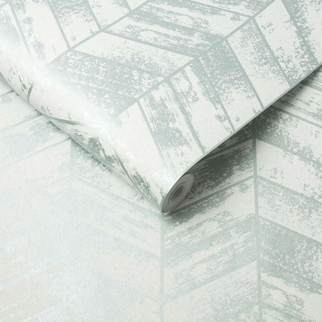 105124 - Insignia Wallpaper - Mint - Graham & Brown