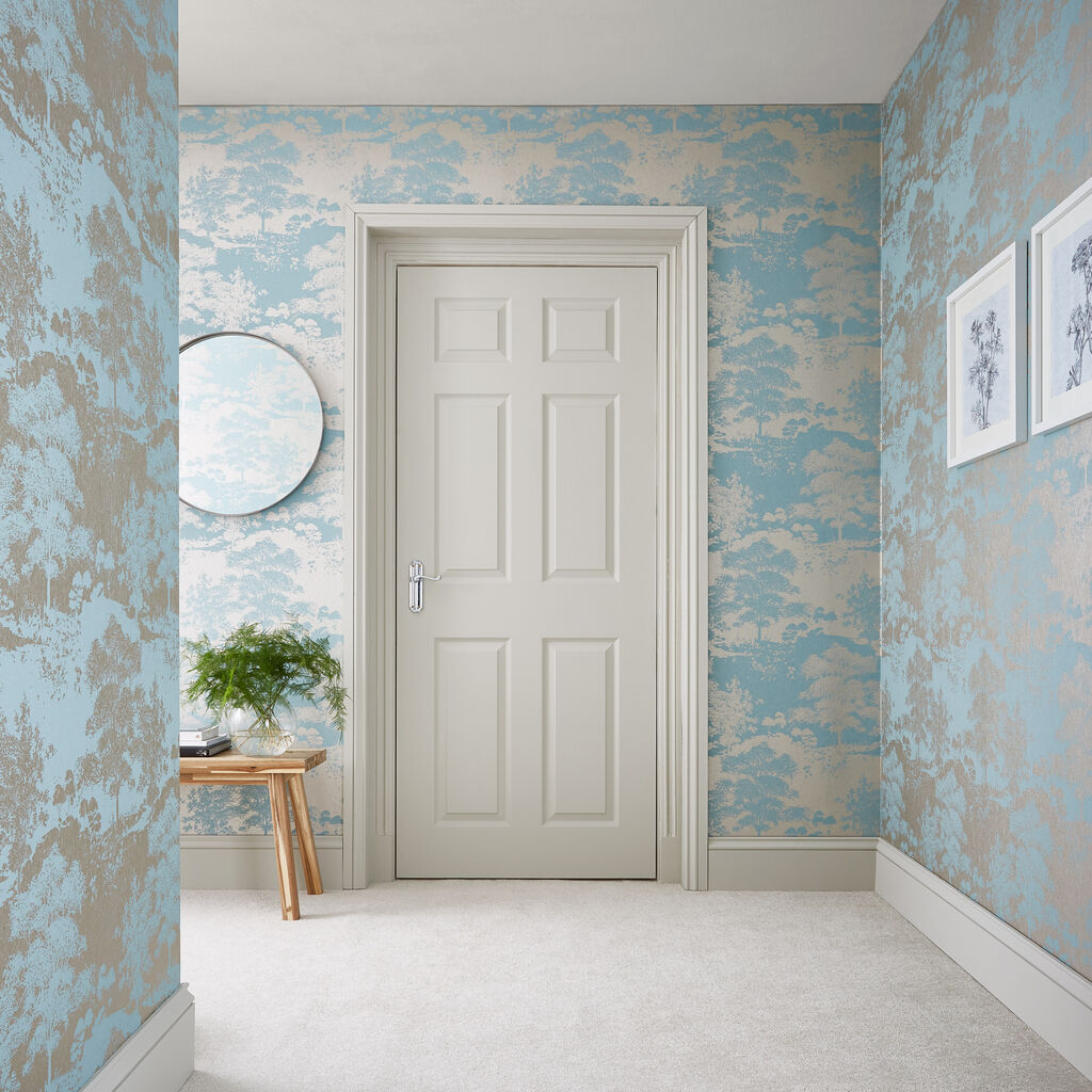 Meadow Room Wallpaper - Teal
