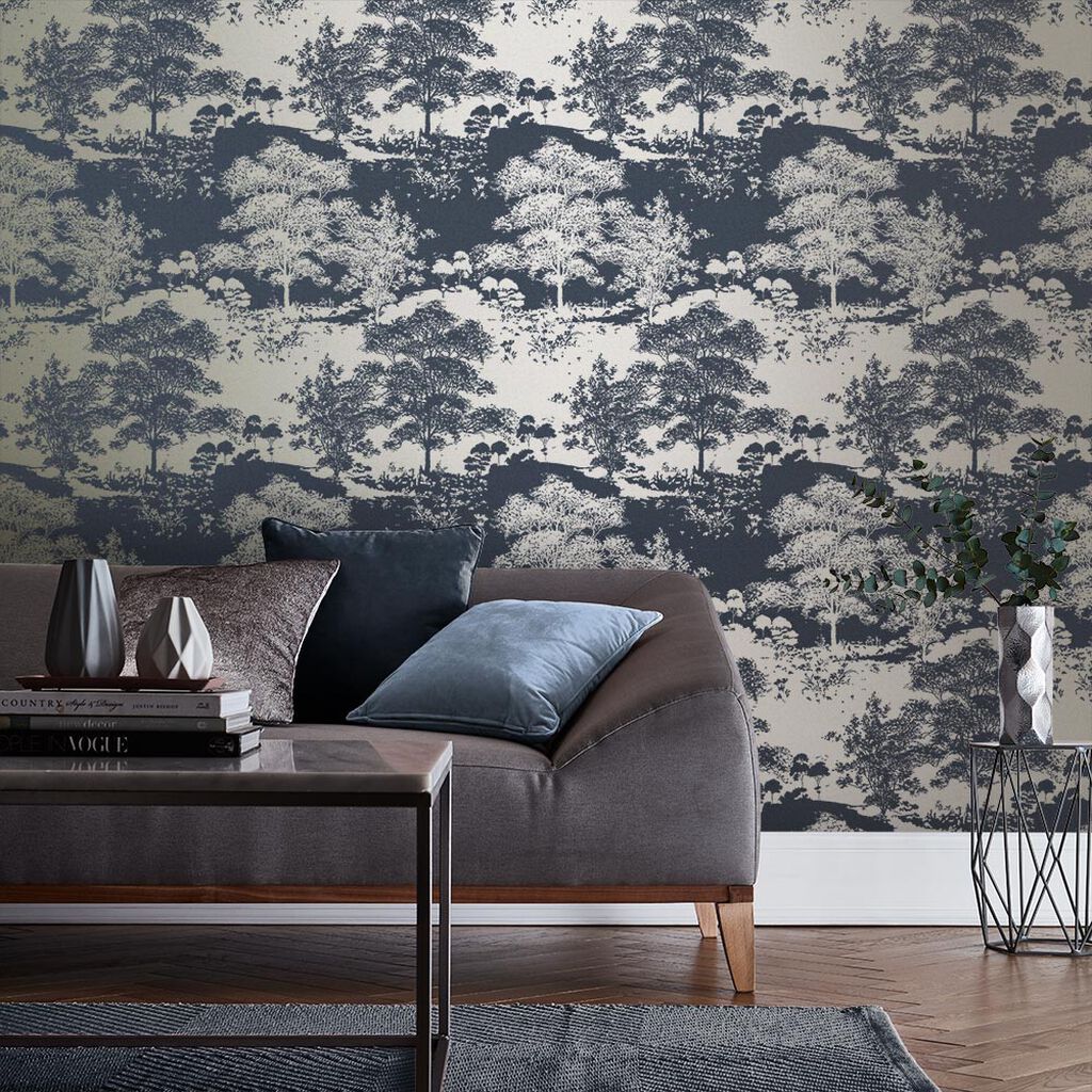 Meadow Room Wallpaper 2 - Black