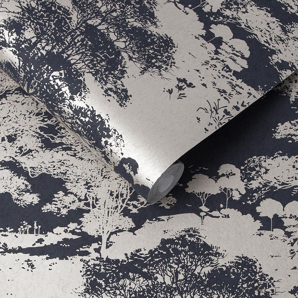 Meadow Wallpaper - Black 