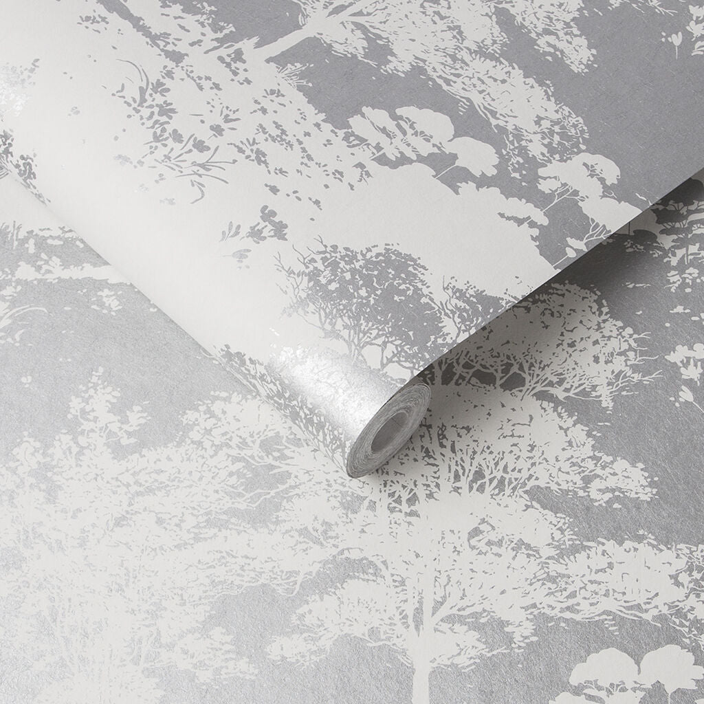 Meadow Wallpaper - Gray 