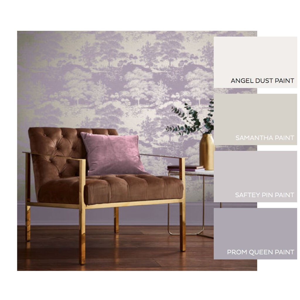 Meadow Room Wallpaper 2 - Purple