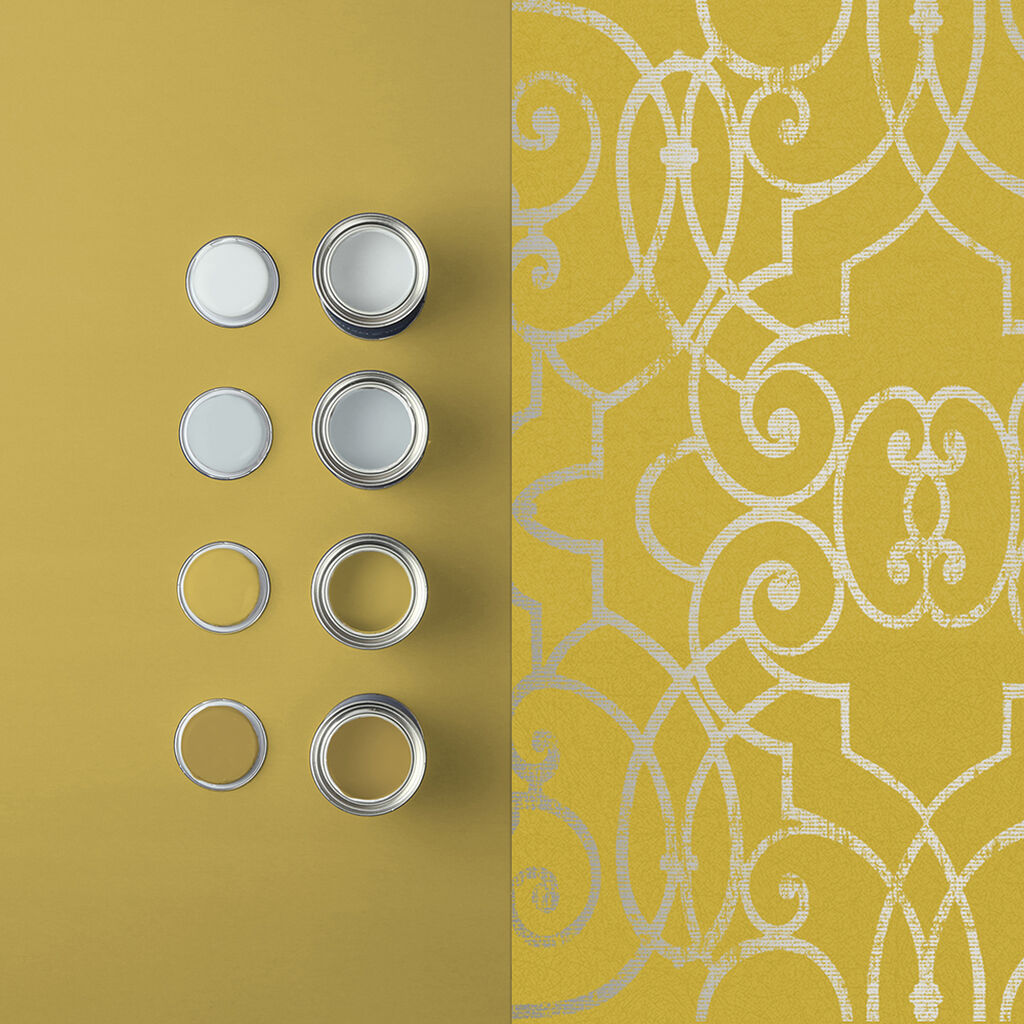 Shoji Room Wallpaper - Yellow