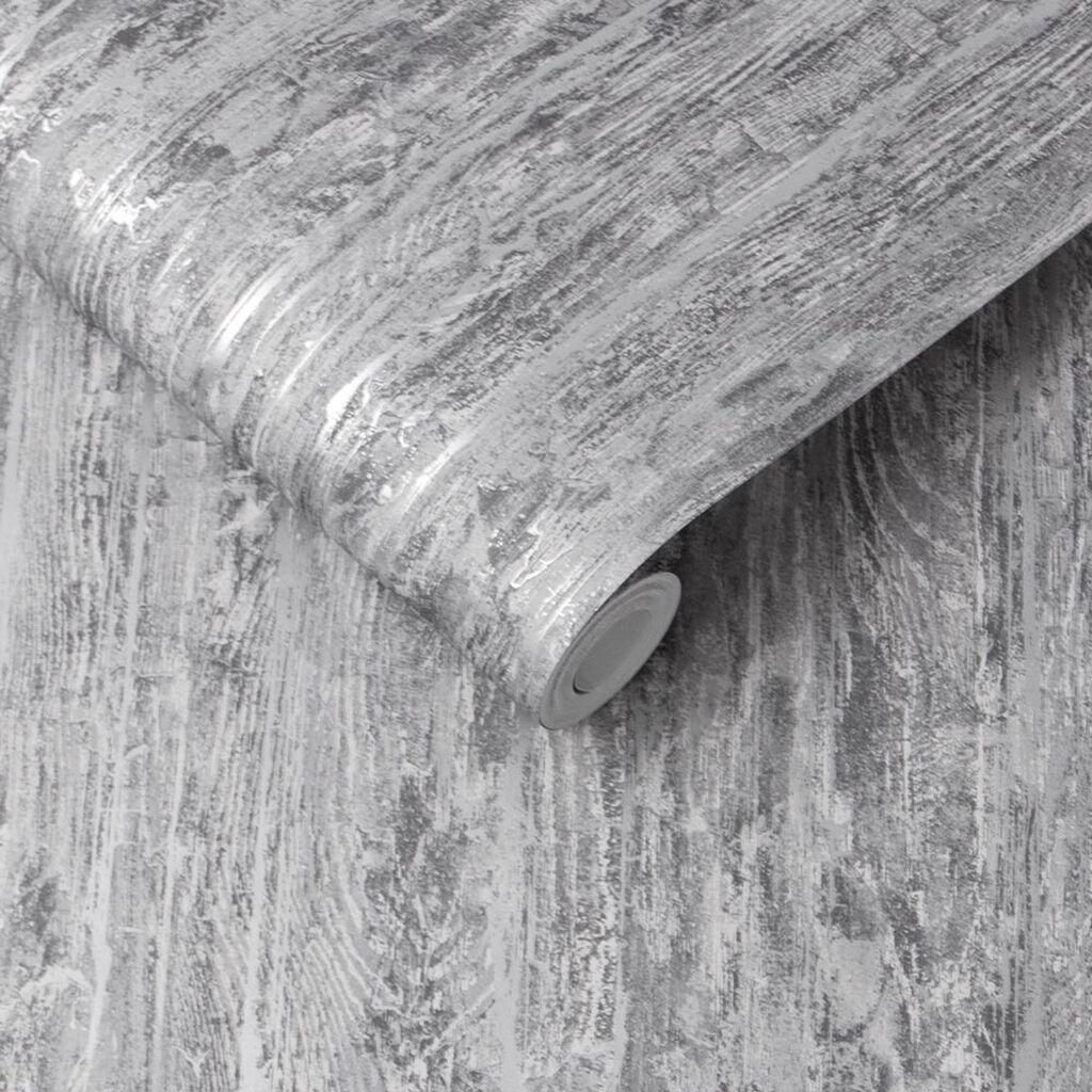 Grain Texture Room Wallpaper - Gray