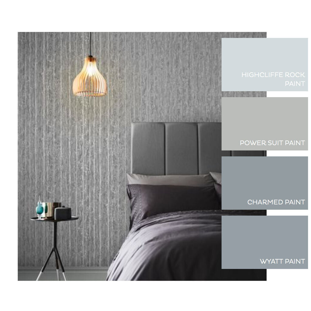 Grain Texture Room Wallpaper 2 - Gray