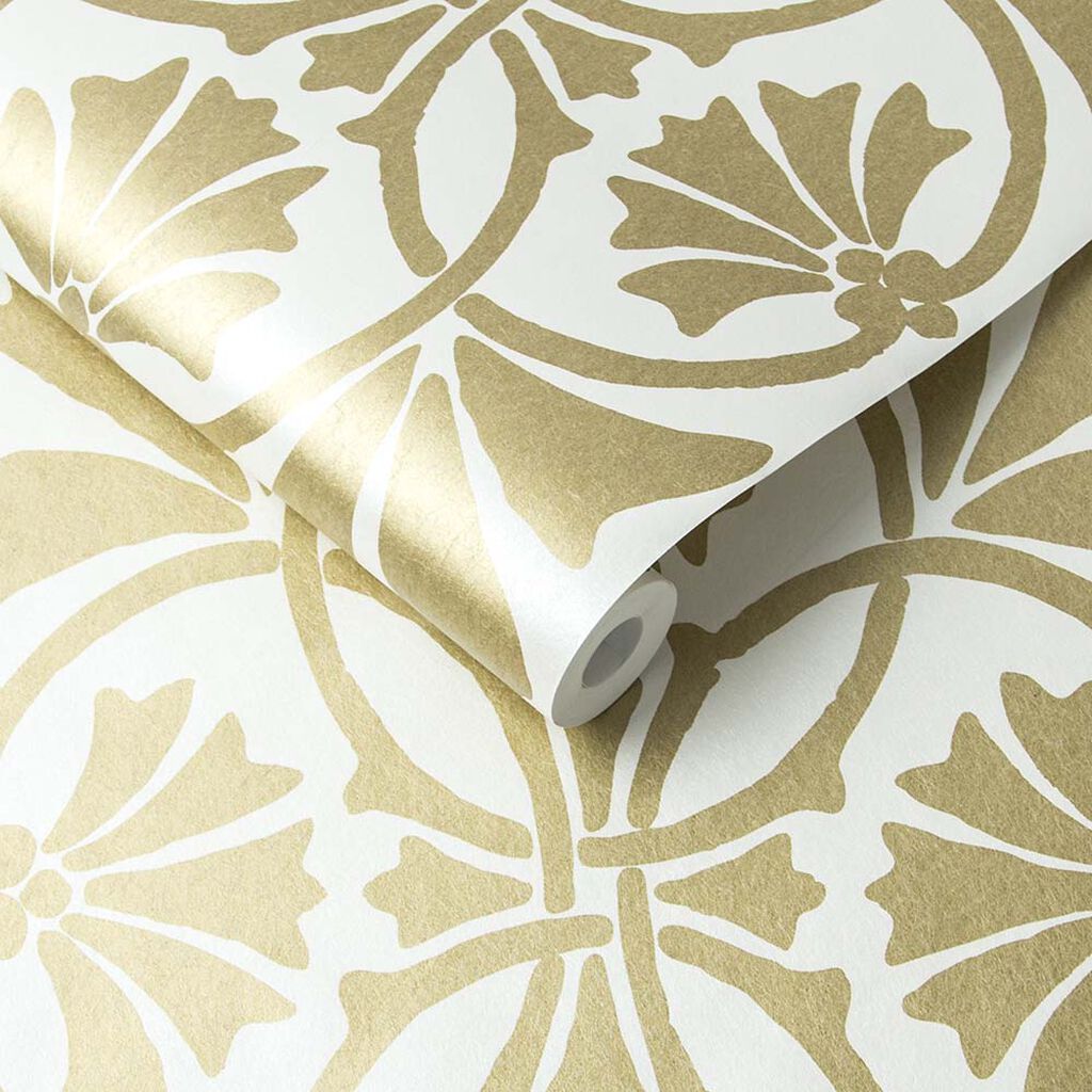105276 - Thrones Wallpaper - Golden Pearl - Graham & Brown