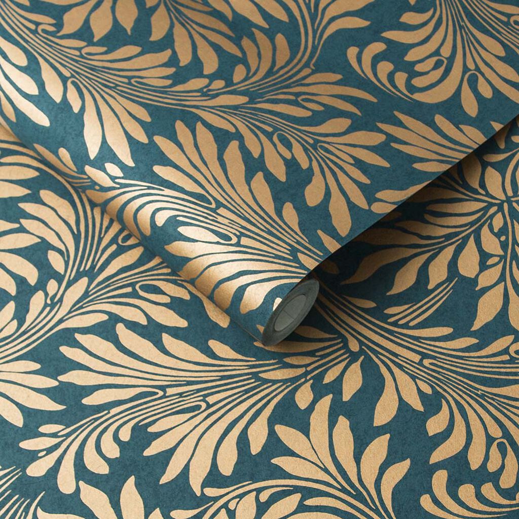 Forest Spiced Wallpaper - Teal