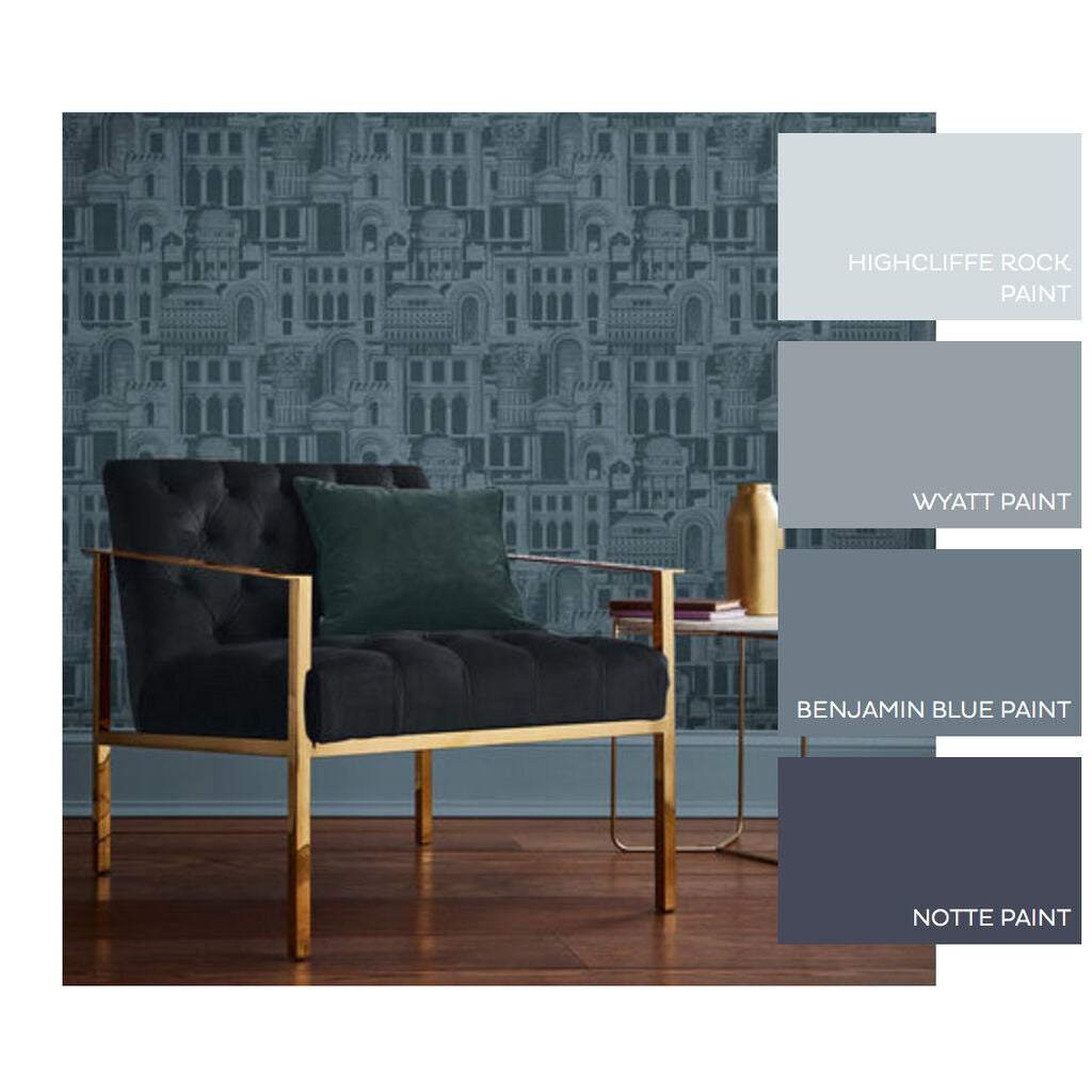 Quarters Room Wallpaper - Gray