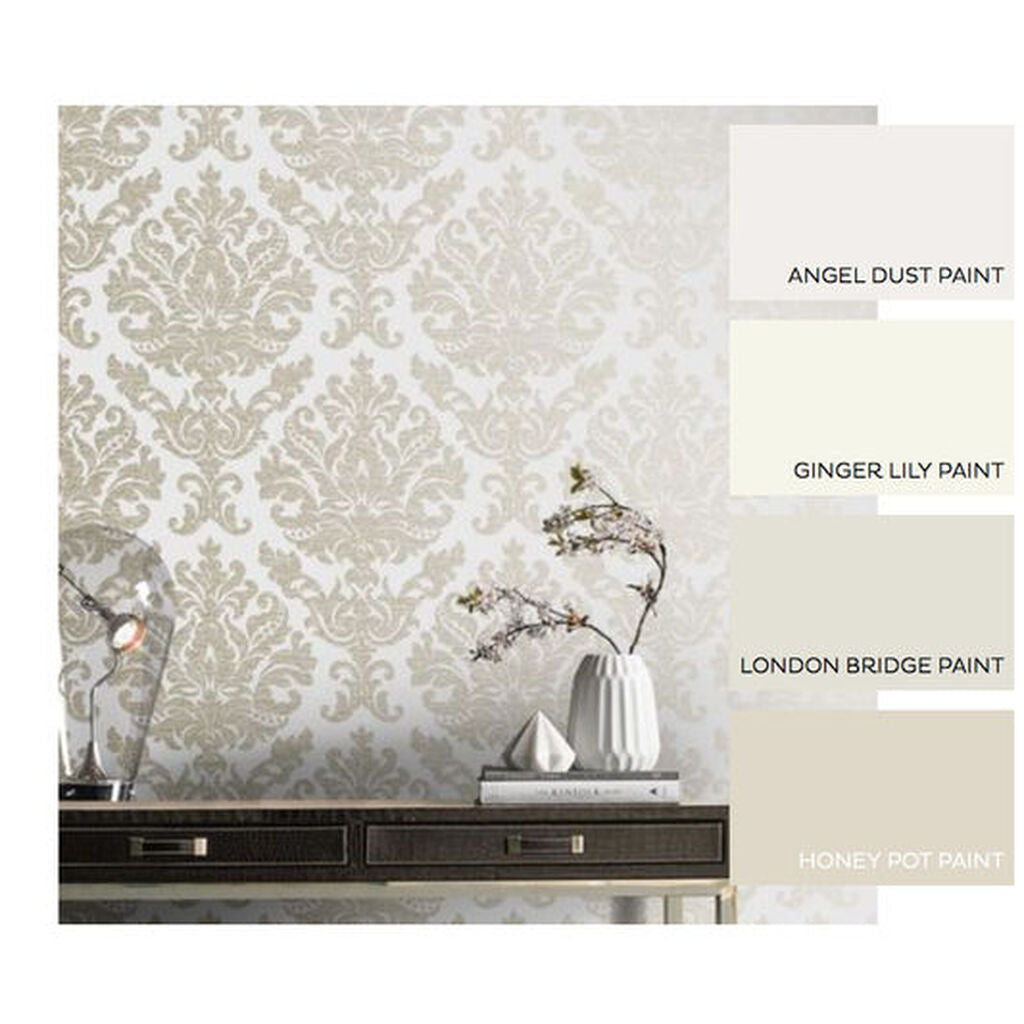 Antique Wallpaper - Gray