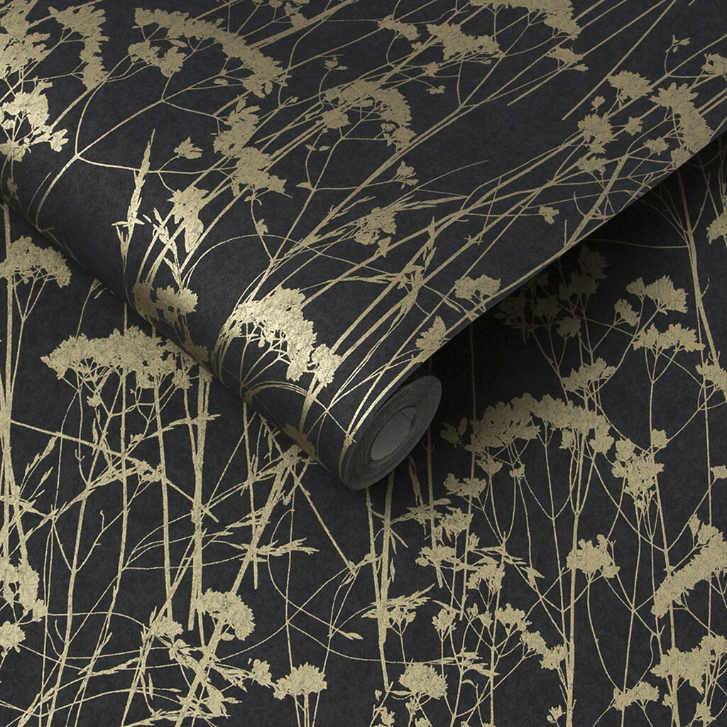 105461 - Grace Wallpaper - Deep Night - Graham & Brown