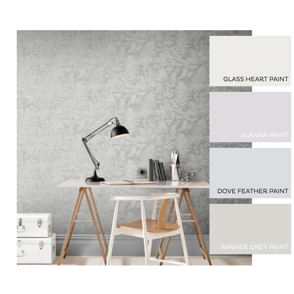 Prairie Room Wallpaper - Gray