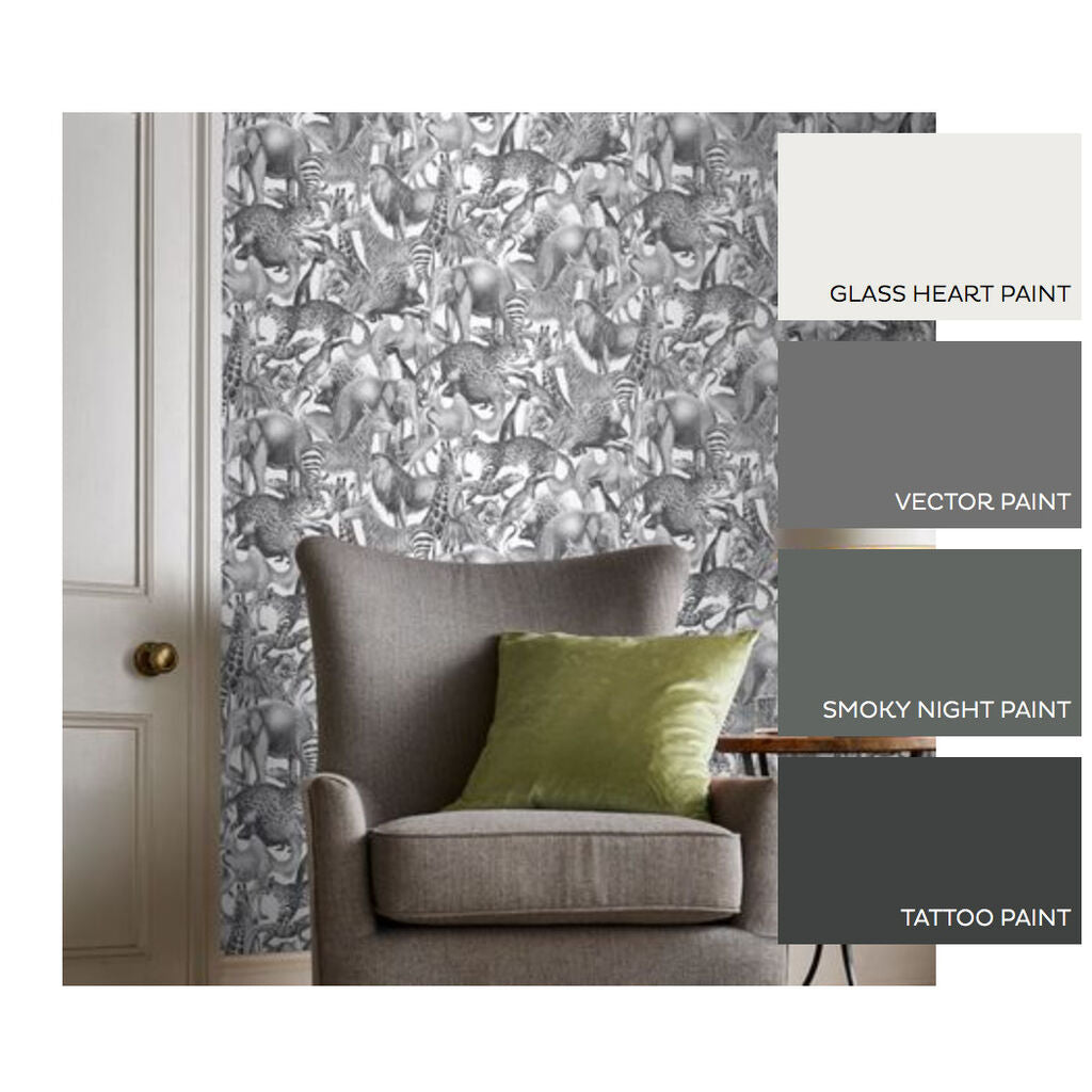 Kingdom Room Wallpaper - Gray