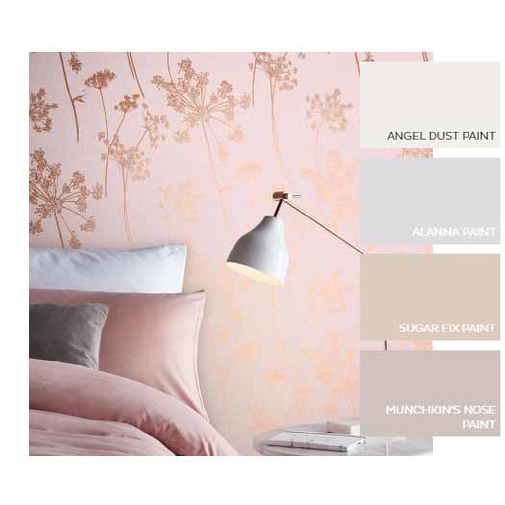 Anthriscus Room Wallpaper 2 - Pink