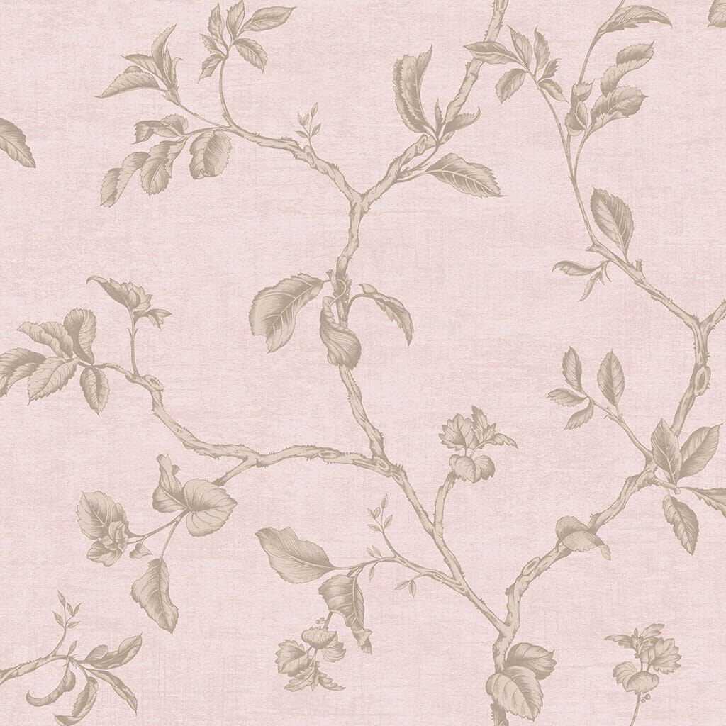 Twining Wallpaper - Pink