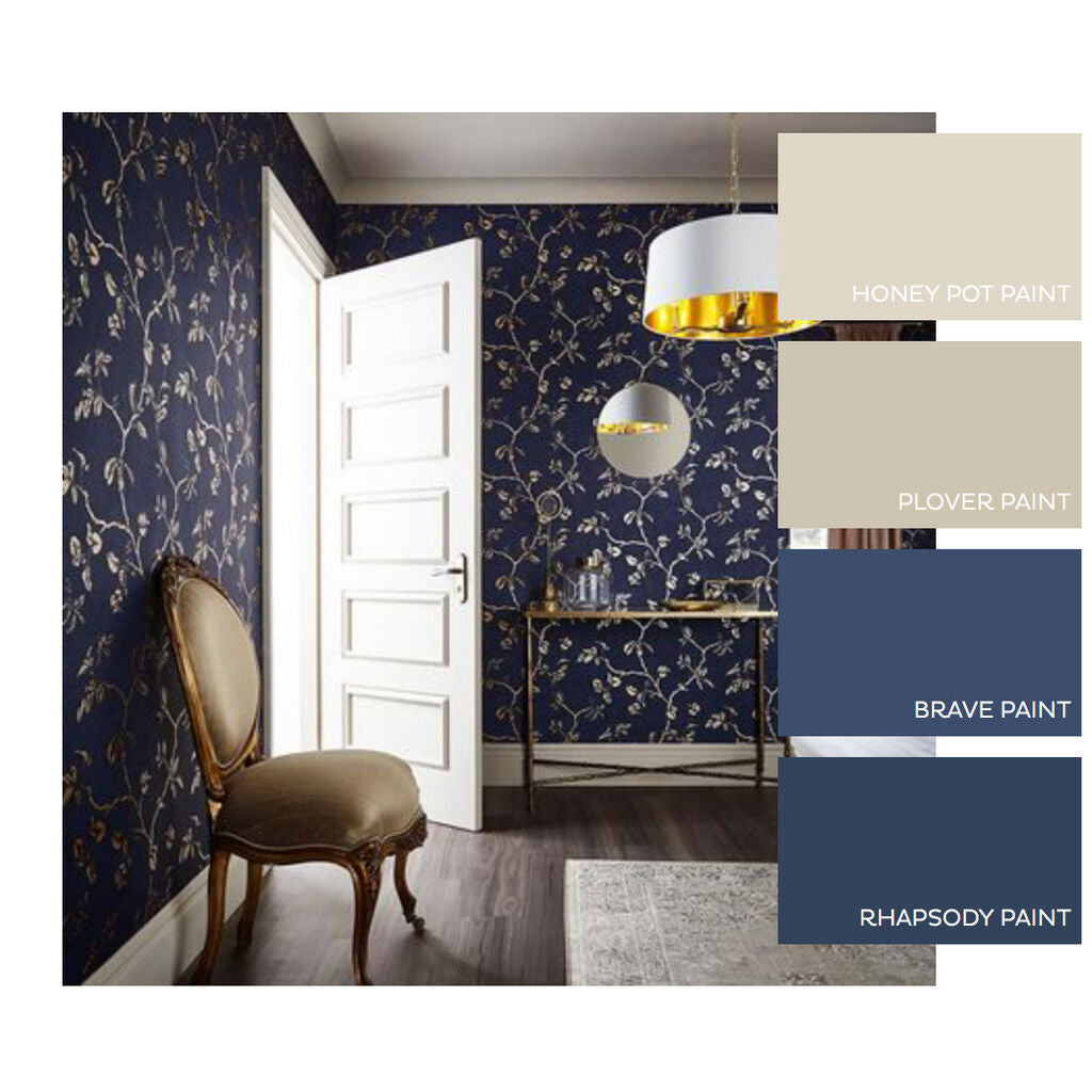 Twining Room Wallpaper 2 - Blue