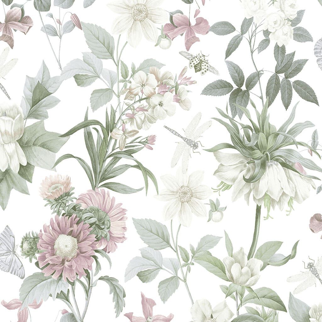 Flourish Wallpaper - Green