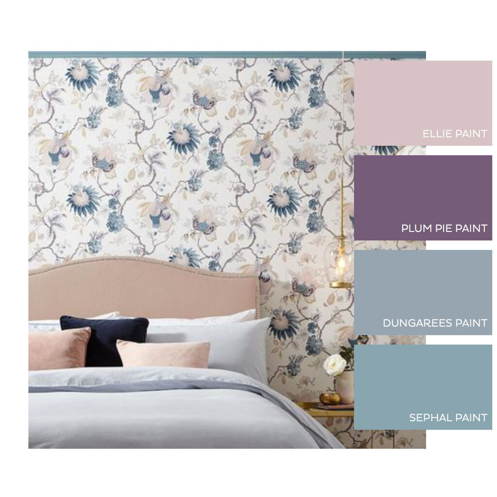Bordado Room Wallpaper 3 - Cream