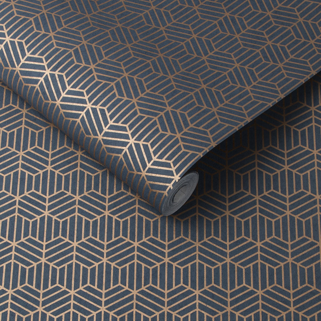 105777 - Echo Wallpaper - Cobalt - Graham & Brown