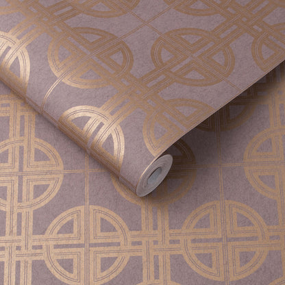 105782 - Asian Lattice Wallpaper - Blush - Graham & Brown