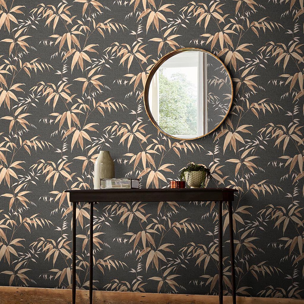 Oriental Bamboo Room Wallpaper 3 - Brown