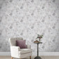 Flourish Room Wallpaper 3 - Silver