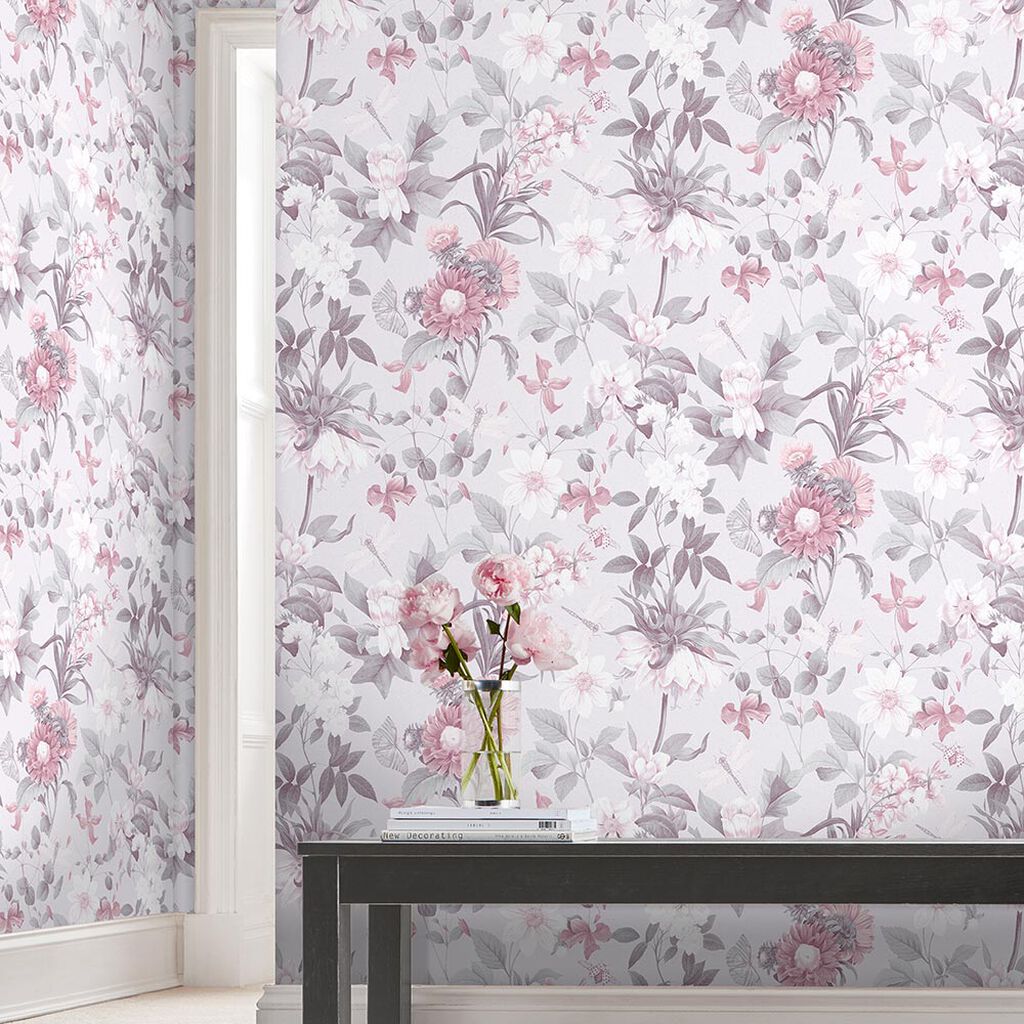 Flourish Room Wallpaper 3 - Purple