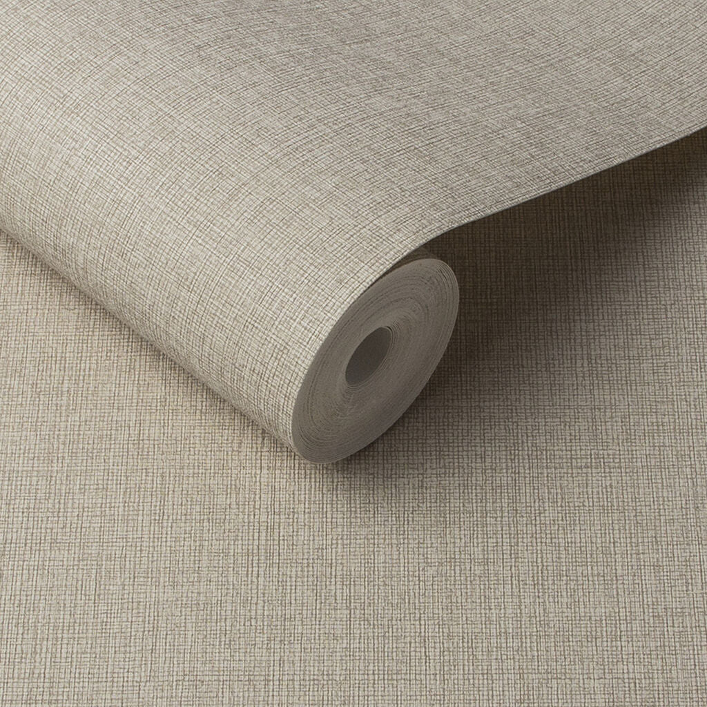 Linen Wallpaper - Gray