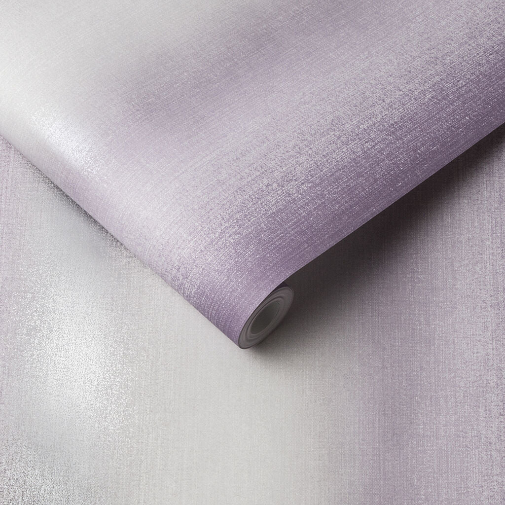 Wild Flower Stripe Wallpaper - Purple 