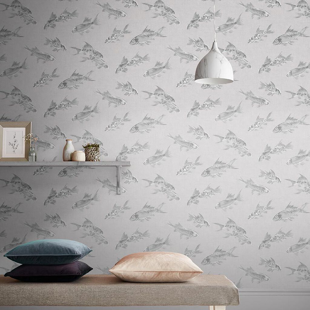 Flow Room Wallpaper 2 - Silver
