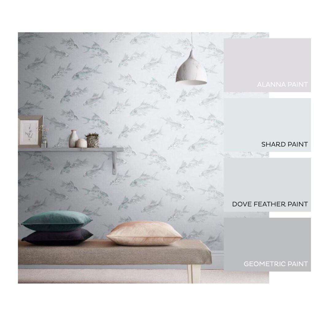 Flow Room Wallpaper - Silver