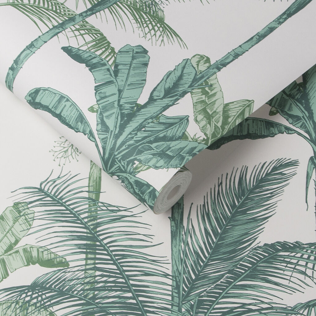 Jungle Luscious Wallpaper - Green