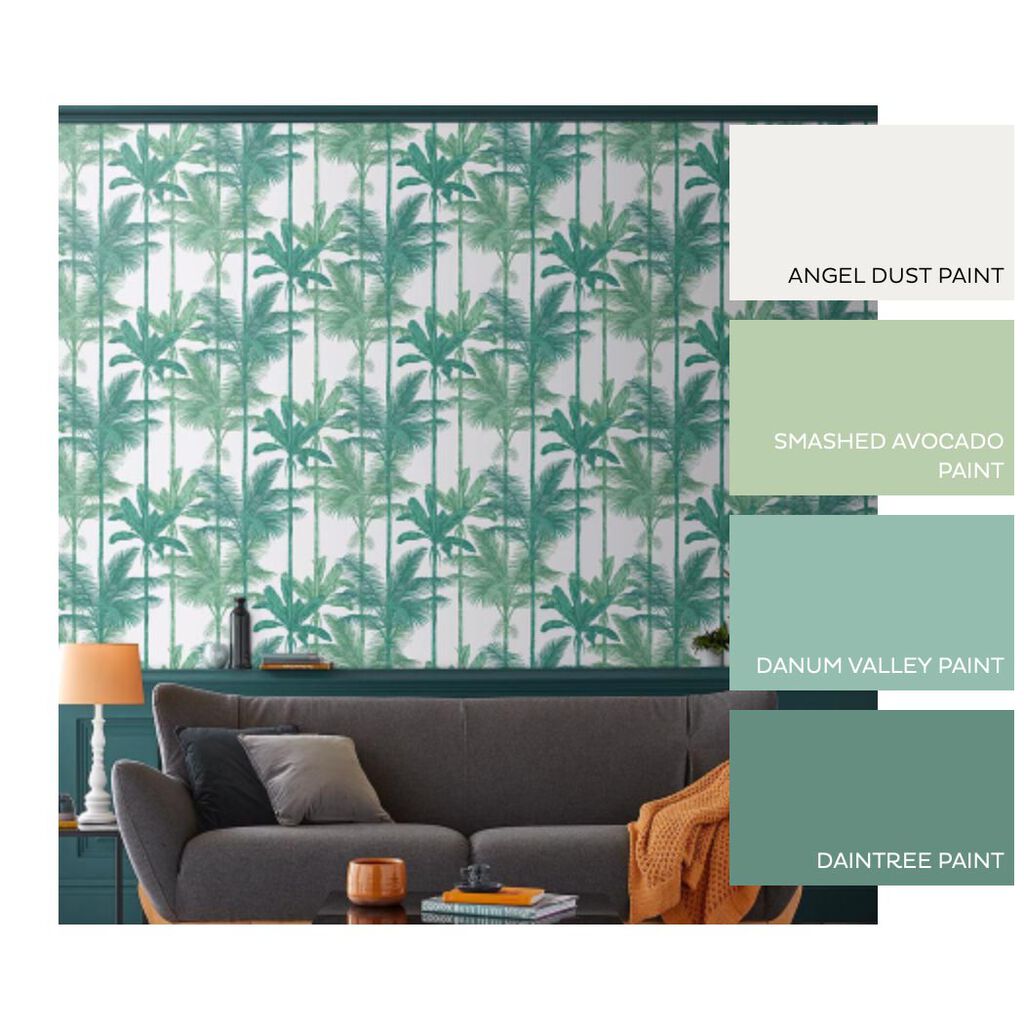 Jungle Luscious Room Wallpaper - Green