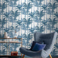 105914 - Jungle Wallpaper - Cobalt - Graham & Brown