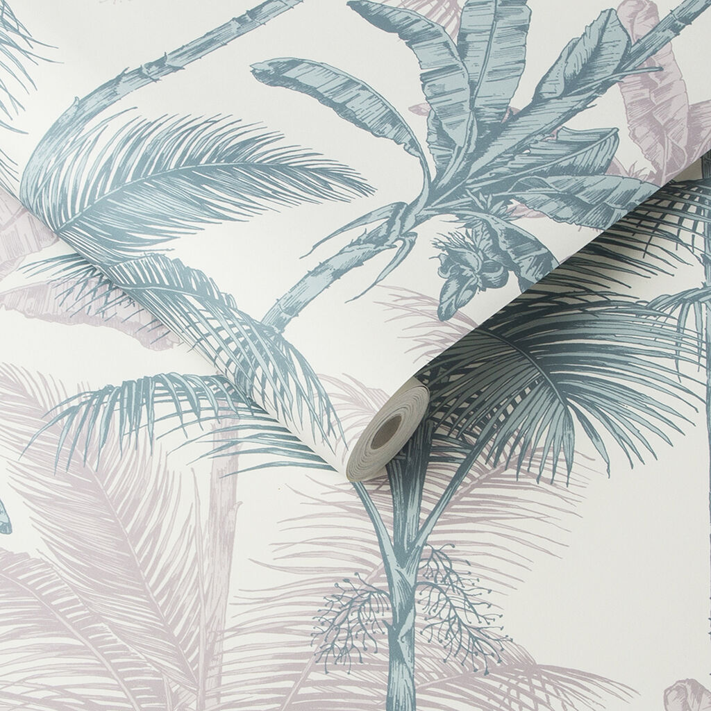 105915 - Jungle Wallpaper - Blush Green - Graham & Brown
