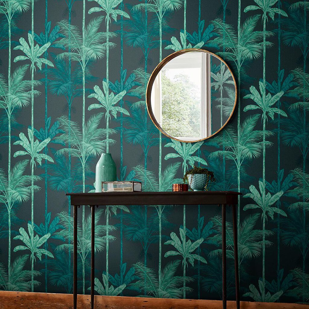 105916 - Jungle Wallpaper - Mood Green - Graham & Brown