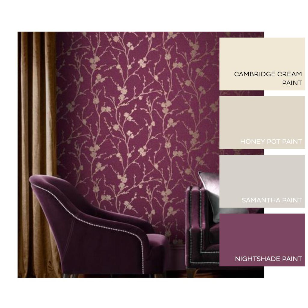 Meiying Room Wallpaper - Purple
