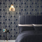 Art Deco Room Wallpaper - Blue