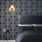 105920 - Art Deco Wallpaper - Midnight - Graham & Brown